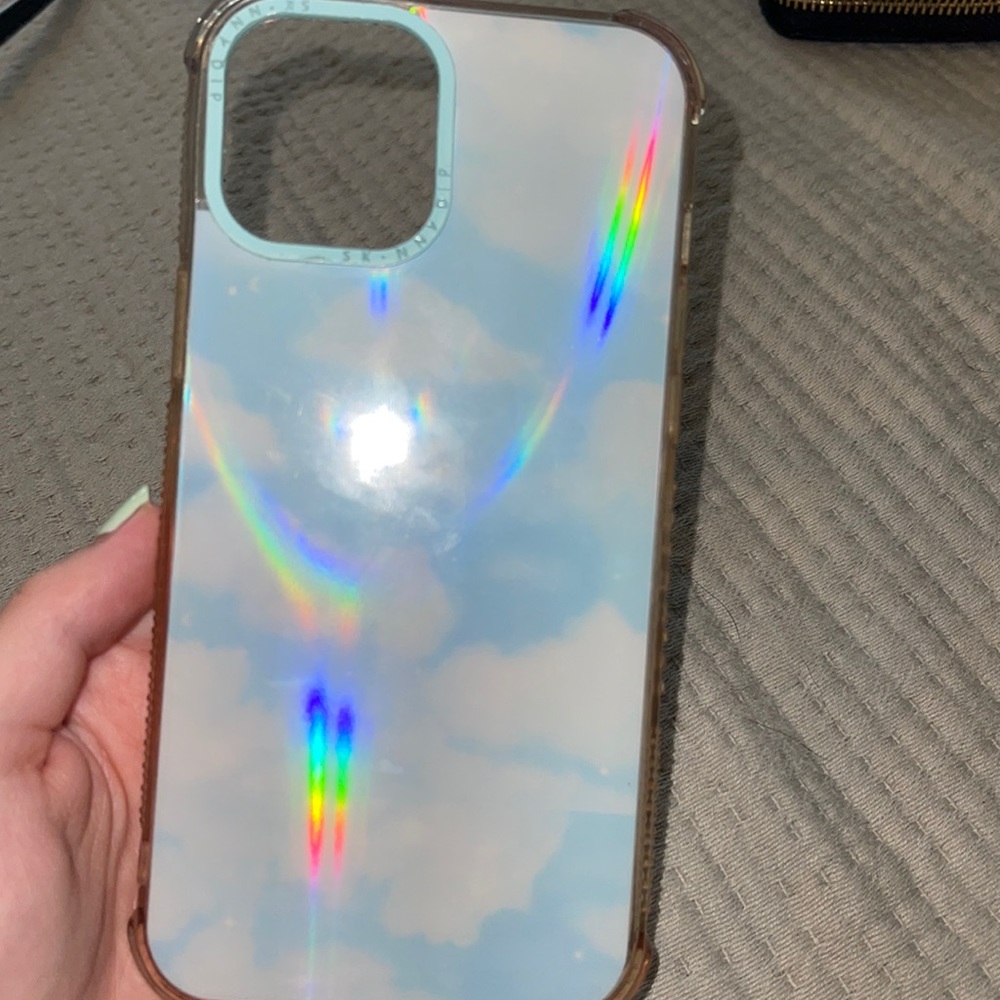 Skinny dip holographic cloud iPhone case